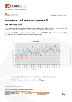 Indexen van de loonmassa (nace rev.2) 4de trimester 2014 (PDF