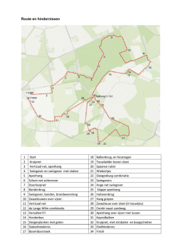 Route en hindernissen