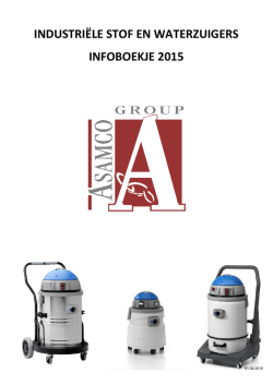 industri&euml;le stof en waterzuigers infoboekje 2015