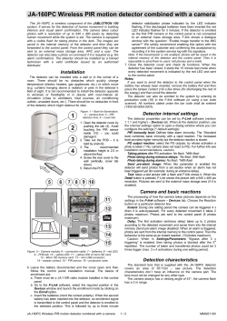 JA-160PC Wireless PIR motion detector combined with a camera