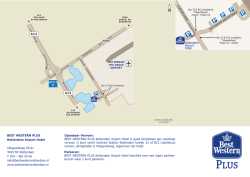 routekaart - Airport Hotel Rotterdam