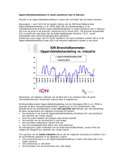 ION BrancheBarometer: Oppervlaktebehandeling vs