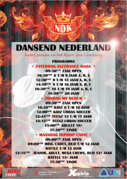 Tijdschema 6 april 2015