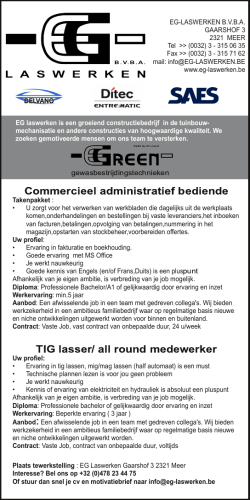 Commercieel administratief bediende TIG lasser - EG