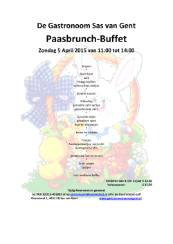 Paasbrunch-Buffet
