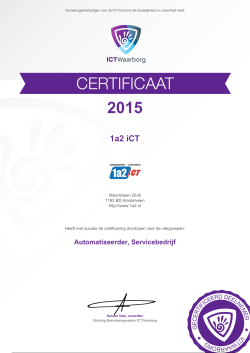 Certificaat ICT Waarborg
