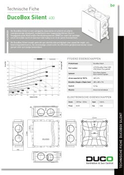Technische Fiche DucoBox Silent 400 (pdf)