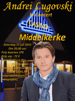zie affiche - Andrei Lugovski