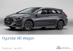 Hyundai i40 Wagon prijslijst