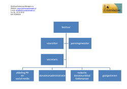 organisatiestructuur - Stichting Kattenzorg Nijmegen eo