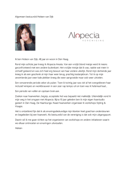 Heleen van Dijk - Alopecia Vereniging