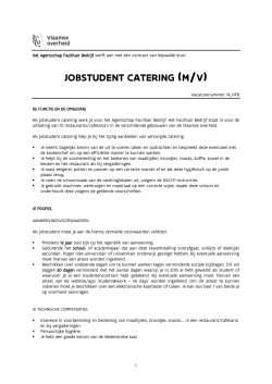 jobstudent catering (m/v)