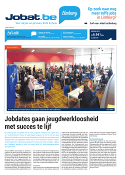 Jobdates gaan jeugdwerkloosheid met succes te lijf