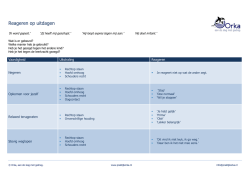 hand-out Reageren op uitdagen