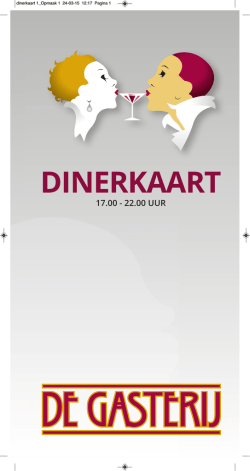 Diner - De Gasterij