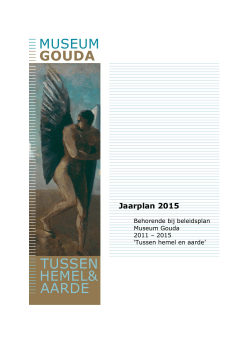 Jaarplan 2015 - Museum Gouda