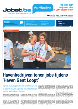 Havenbedrijven tonen jobs tijdens `Haven Gent Loopt`