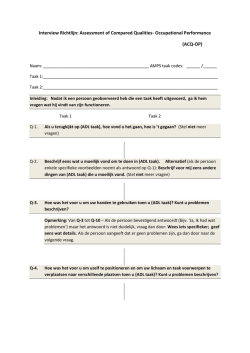 Interview Richtlijn: Assessment of Compared Qualities