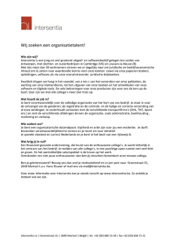 Een organisatietalent voor ons magazijn