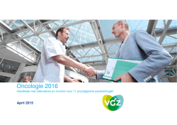 Handboek MSZ indicatoren Oncologie 2016
