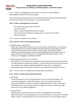 het programma van de conferentie