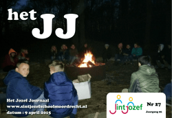 Jozef Journaal 26-27 d.d. 9 april 2015