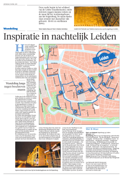 Wandelroute Leiden 11-04-2015