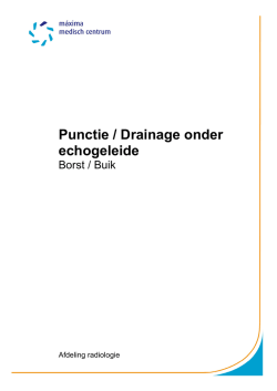 Echografie, punctie van de thorax