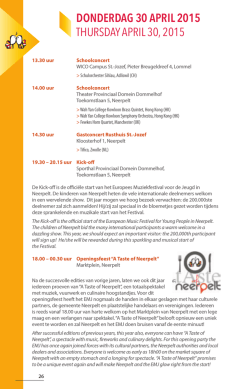 donderdag 30 april 2015 thursday april 30, 2015