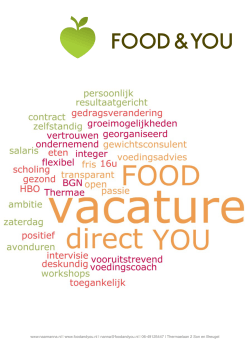Vacature voedingscoach