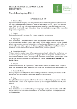Spelregels 5.0 - Stichting Evenementen Princenhage