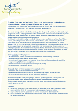 Informatie - Academie Antroposofische Gezondheidszorg