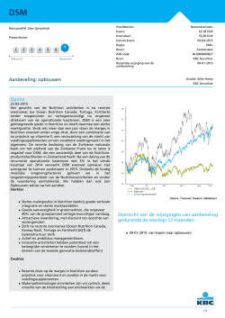 DSM - Kbc