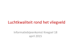 Luchtkwaliteit rond het vliegveld_Knegsel_18042015
