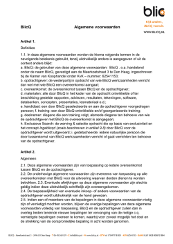 BlicQ Algemene voorwaarden