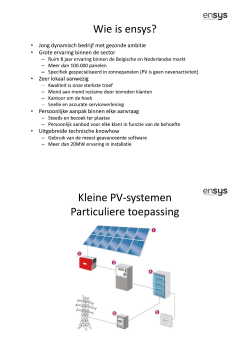 Informatie zonnepanelen & zonnecellen