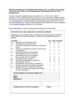 AVA Steminstructieformulier 15 april 2015