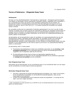 Document 19 &ndash; ToR Vliegende keep- team