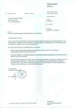 verklaring belastingdienst apr 2015