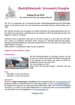 Bezoek brouwerij Huyghe