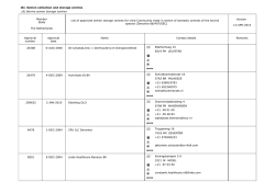 III. Semen collection and storage centres (b) Bovine semen storage