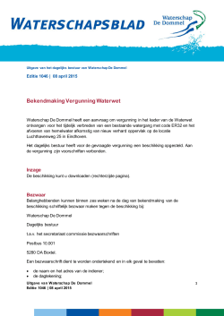 Document als PDF - Waterschap De Dommel