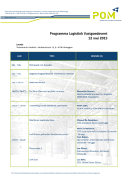 hier het programma - POM West