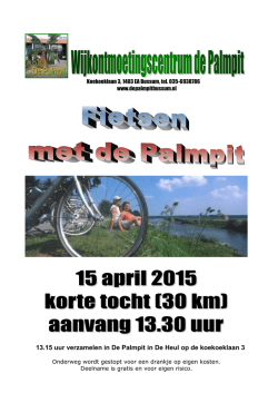fietstocht - De Palmpit