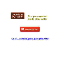 Complete garden guide plant water