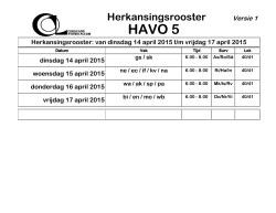 rooster SE havo her