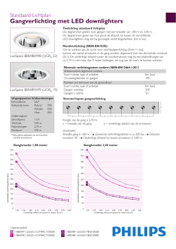 Gangverlichting met LED downlighters