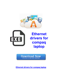 Ethernet drivers for compaq laptop