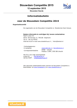 Stouwdam Competitie 2015
