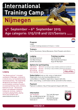 International Training Camp Nijmegen